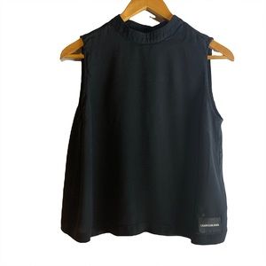 Calvin Klein Black Sleeveless Blouse size Medium
